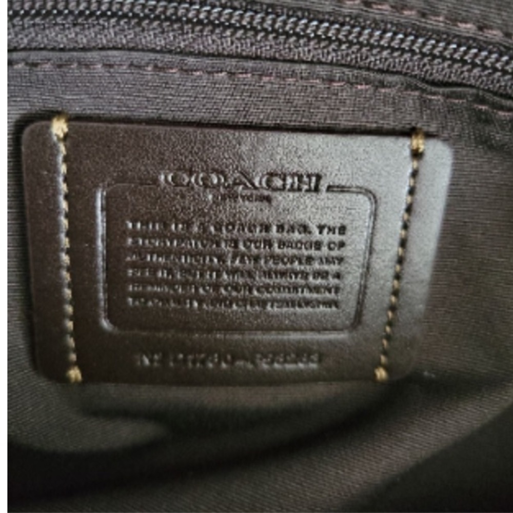 NWT Coach Outline Signature Small Kelsey Handbag Khaki Brown - Picture 9 of 15